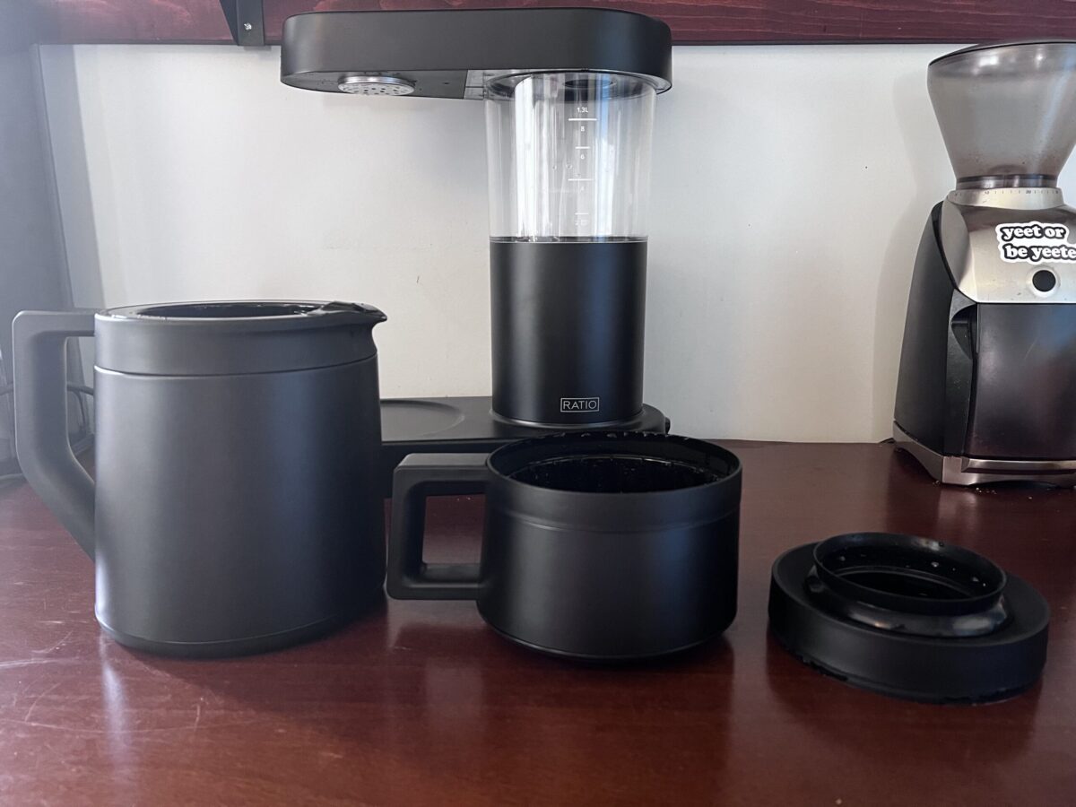 Ratio Six one-button coffee maker produces consistently delicious cups of  coffee