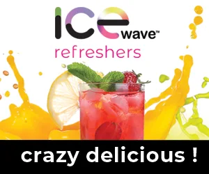 Next Wave Foods Ice Wave Refreshers Banner ad
