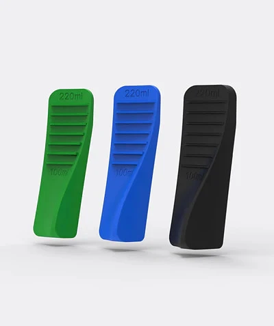 The three NanoFoamer PRO GEN-2 flow controllers: green, blue, and black.