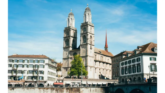 The cathedral in Zurich.